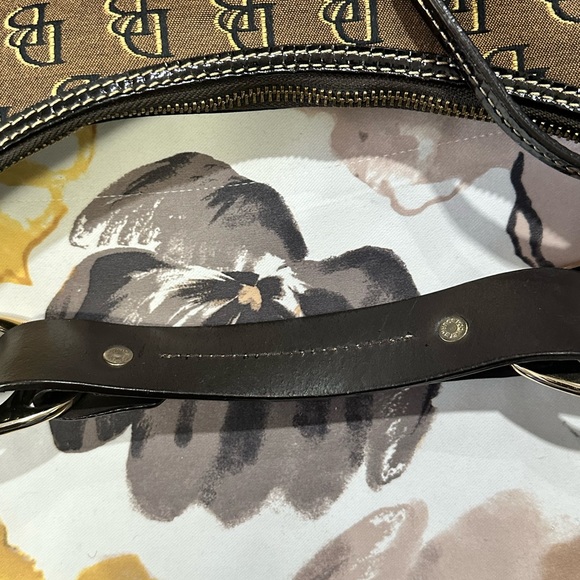 DOONEY & BOURKE Logo Monogramed Zippered Shoulder Bag - Picture 12 of 15